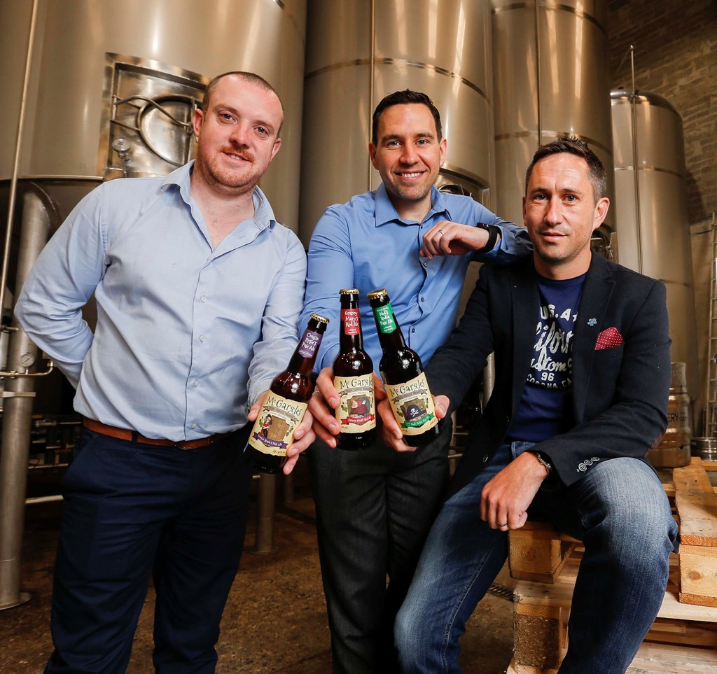 Today Love Irish Food announced the winner of the Brand Development Award, pictured are Alan Wolfe, Niall Phelan and Tom Cronin from the Rye River Brewing Company