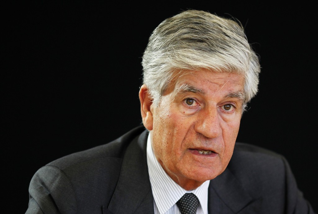 Maurice Levy, French advertising group Publicis Chief executive, attends a Reuters Global Media and Technology Summit in Paris in this June 12, 2012 file photo. Advertising groups Publicis Groupe SA and Omnicom Group Inc are in late-stage merger talks, according to reports. REUTERS/Mal Langsdon/Files (FRANCE - Tags: HEADSHOT SCIENCE TECHNOLOGY MEDIA)