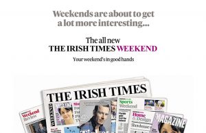 Irish Times Introduces New Culture Magazine as Part of Weekend Edition