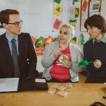 The School –  Dominic MacHale as Mr. English; Laura O’ Mahony