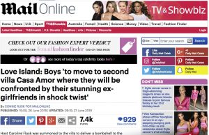 DMG Media Ireland Scores with Love Island TRENDS