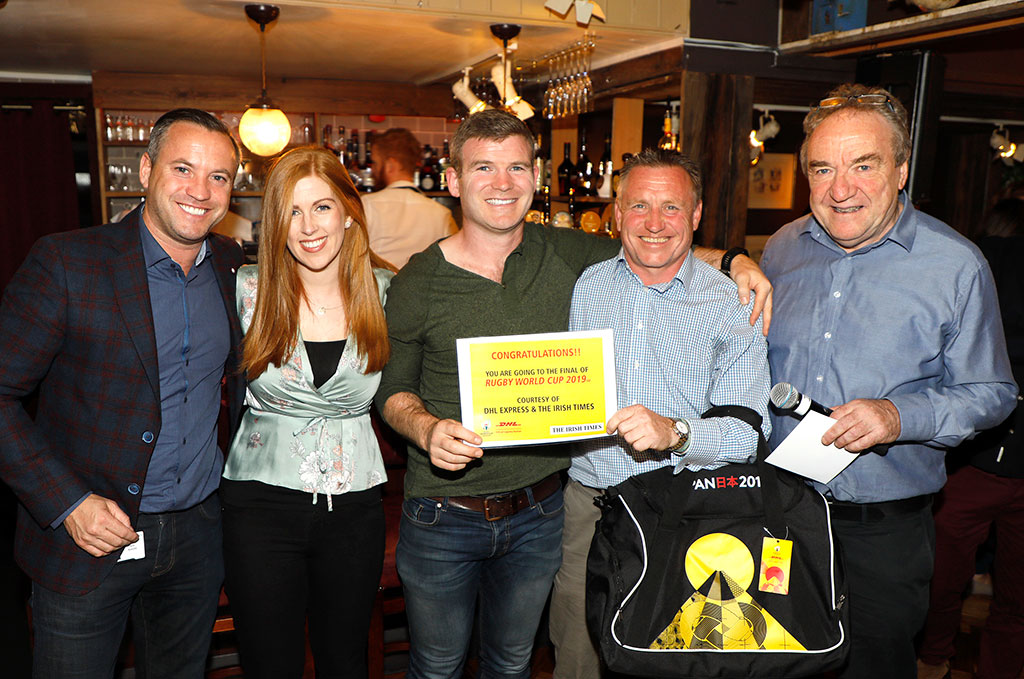 Irish Times/DHL Rugby World Cup Competition Winds Up with One Winner