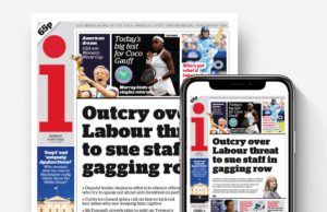 i Newspaper Available on the Irish Market From Tomorrow