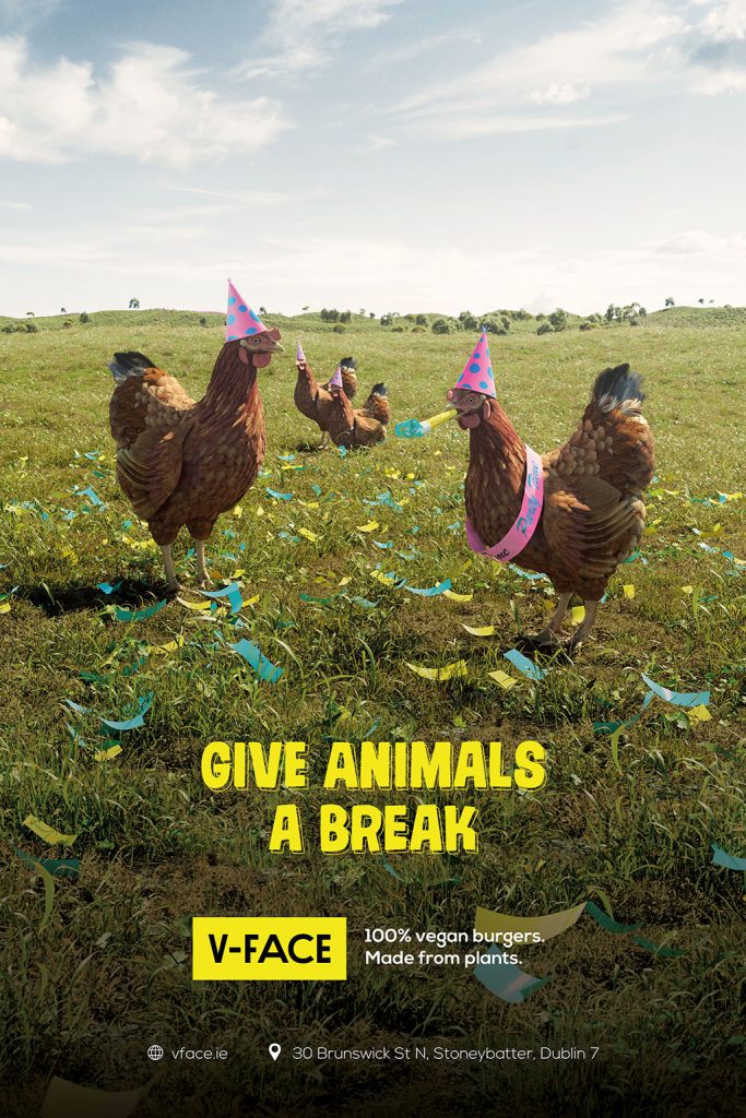V-Face Gives Animals a Break in New Veganaury Advertising Campaign ...
