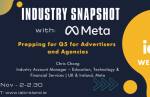 IAB Ireland to host Webinar on prepping for Q5 for Advertisers and Agencies