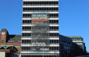 The Public House Transforms Liberty Hall With Christmas Appeal for Trócaire