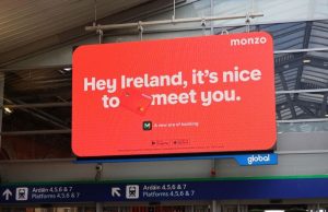 Monzo Marks Irish Launch with High-Impact Dublin OOH Campaign