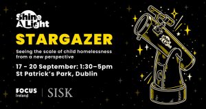 Focus Ireland Uses Night Sky to Highlight Scale of Child Homelessness